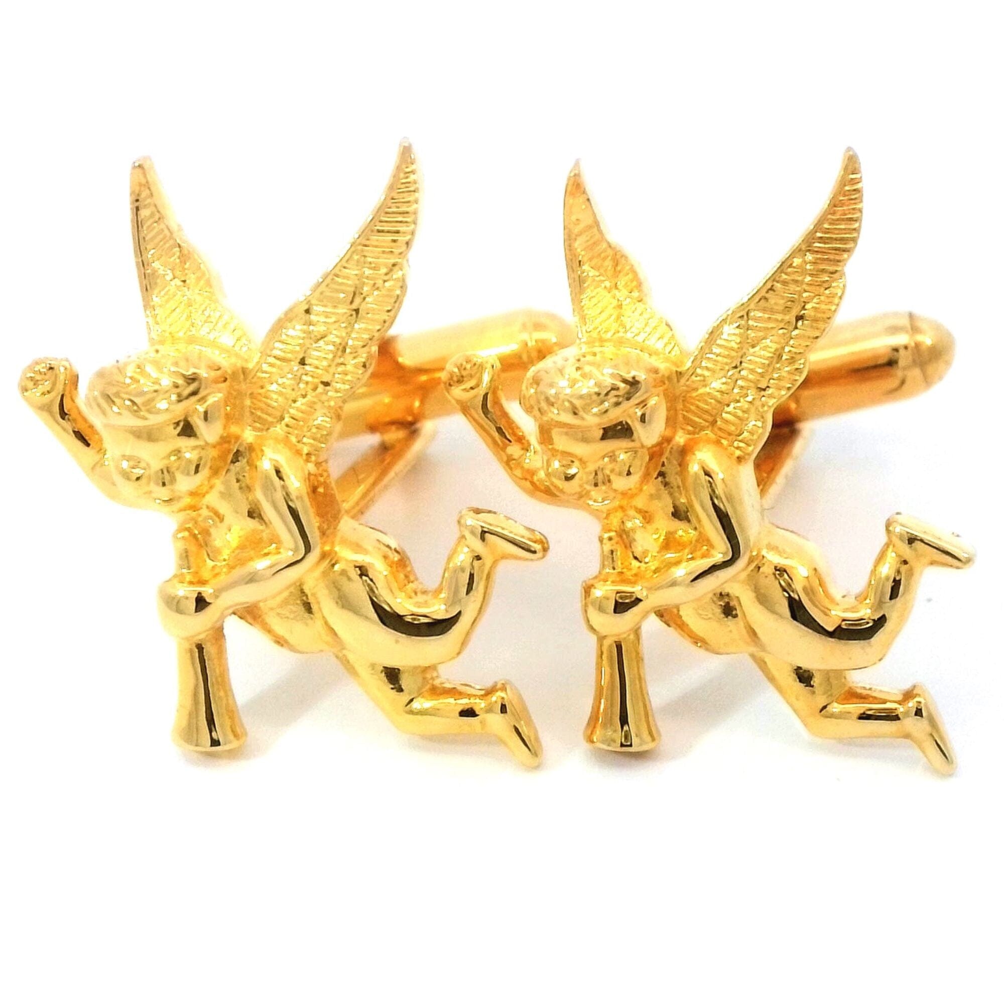 Cupid Gold Cufflinks Novelty Cufflinks Clinks Australia 