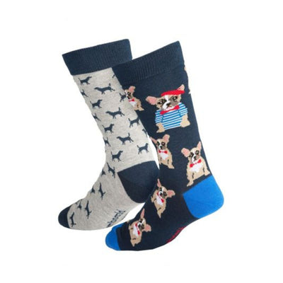 Frenchy Dogs 2 Pair Socks Gift Box