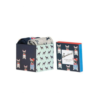 Frenchy Dogs 2 Pair Socks Gift Box