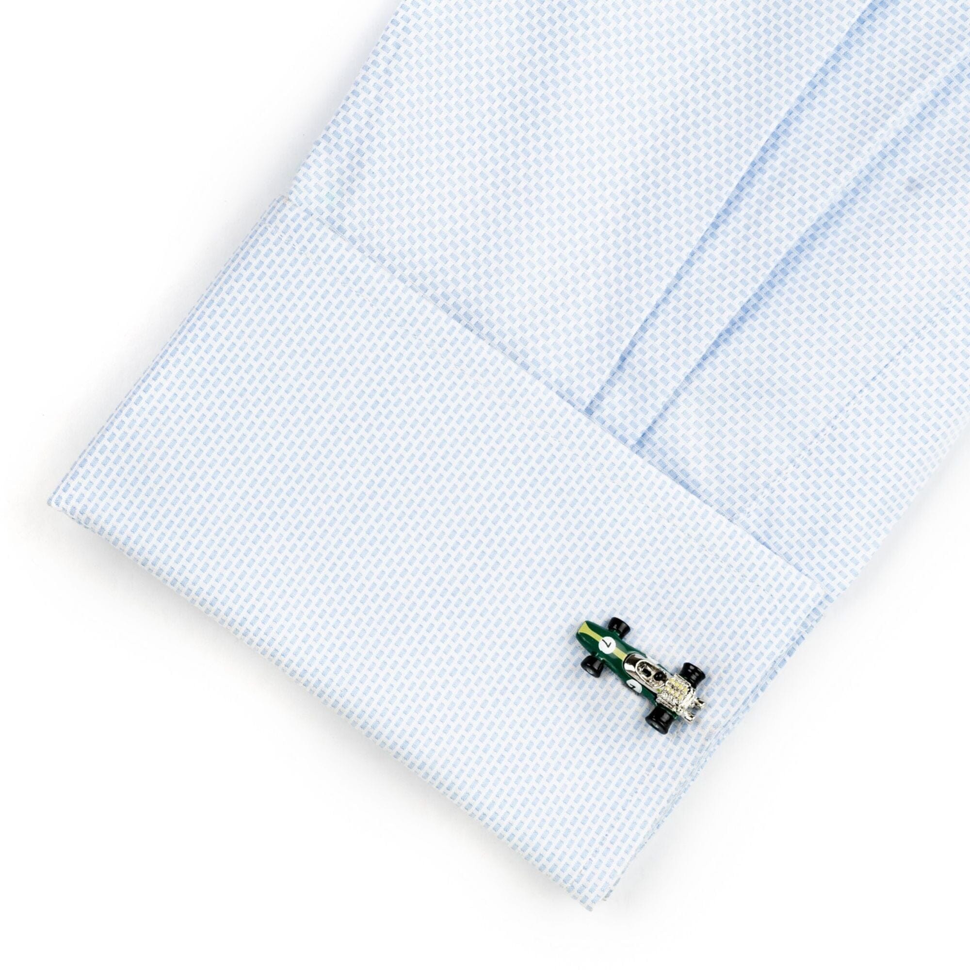 Green Lotus Racing Car Cufflinks Type 49 1967 Novelty Cufflinks Clinks Australia 