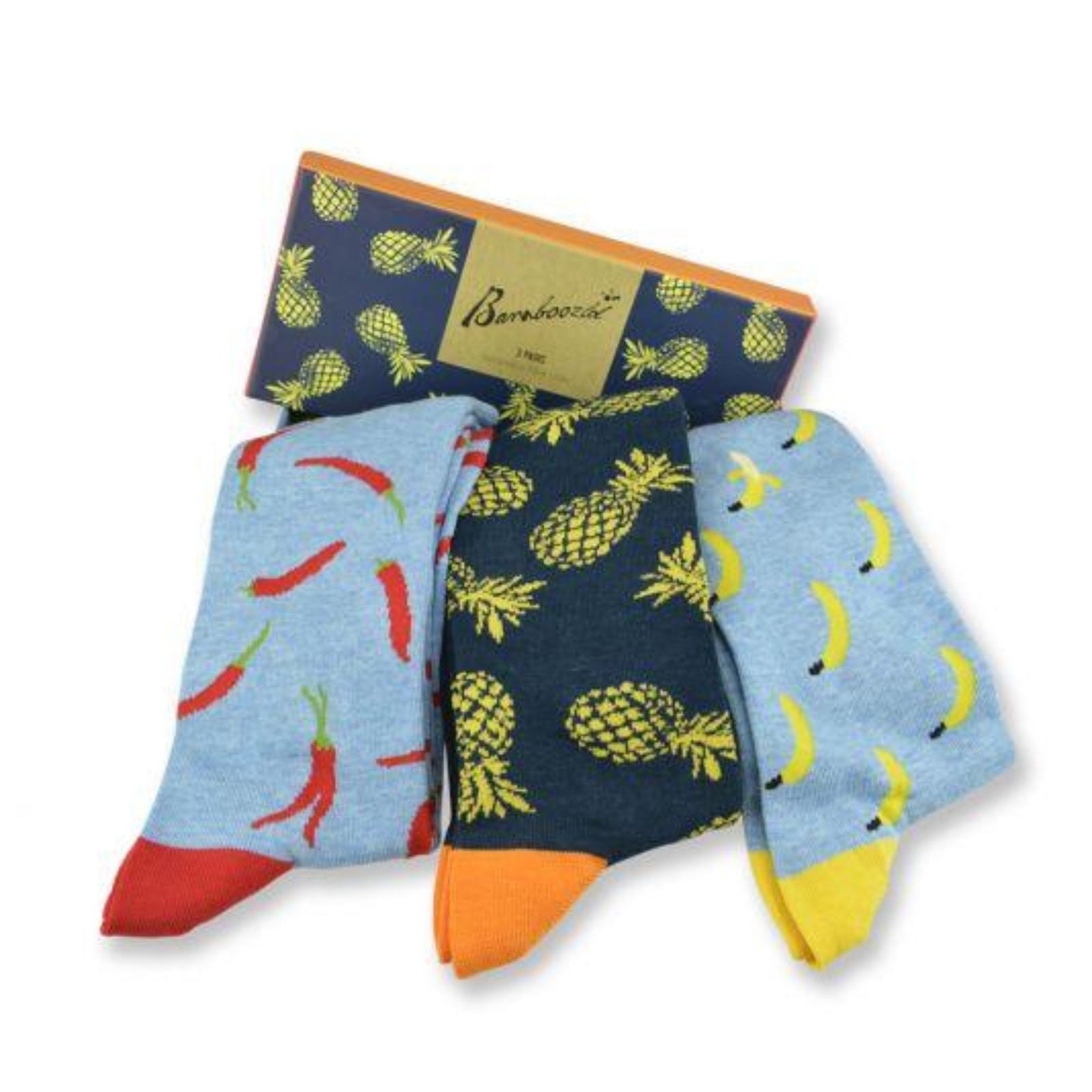 Food 3 Pair Socks Gift Box