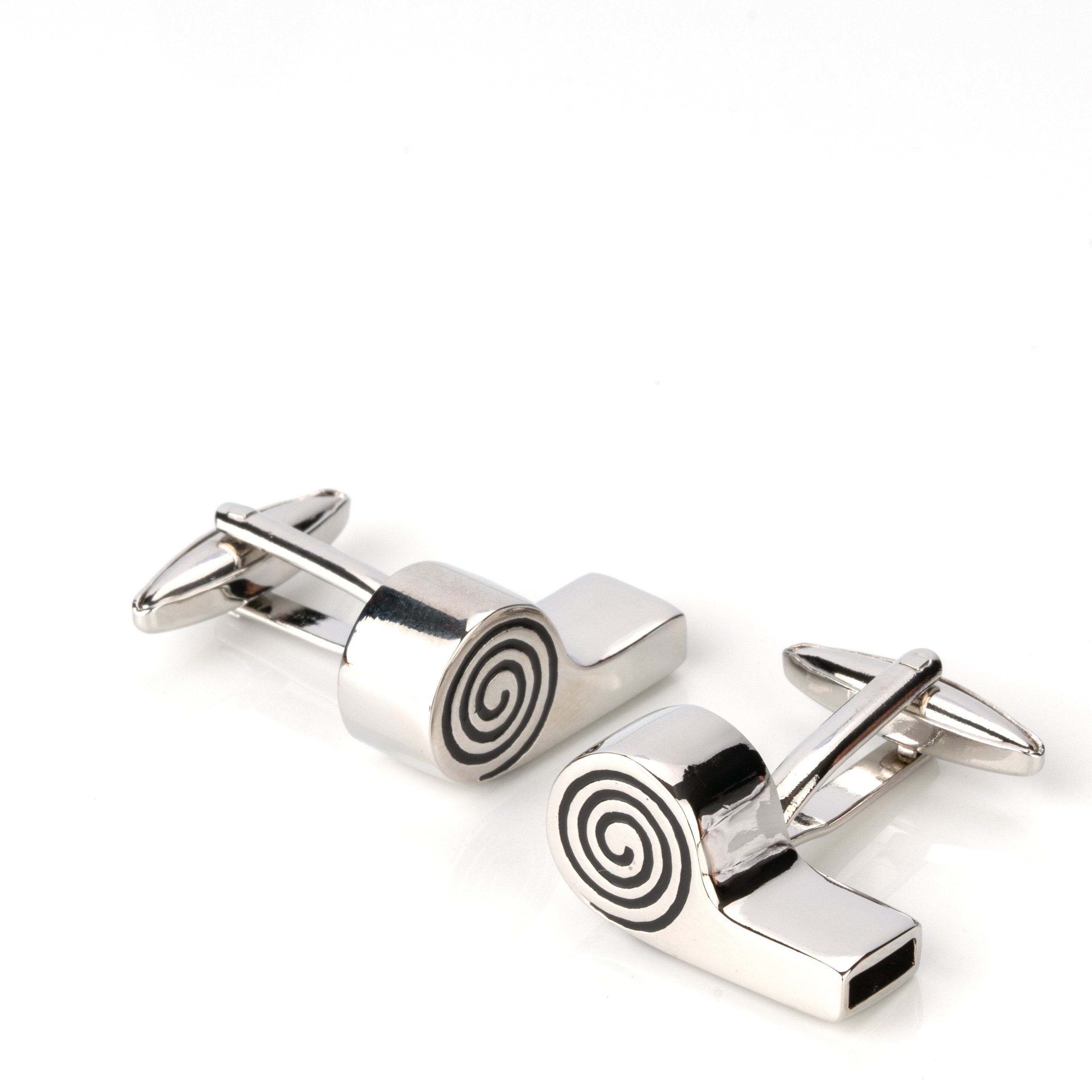 Working Referee Whistle Cufflinks Novelty Cufflinks Clinks Australia Working Referee Whistle Cufflinks 