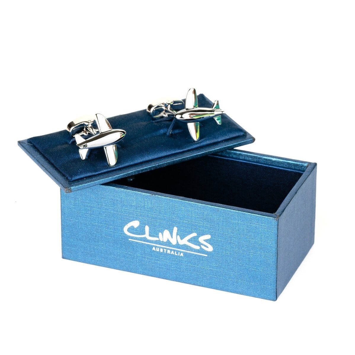 Bubble Plane Silver Cufflinks Novelty Cufflinks Clinks Australia 