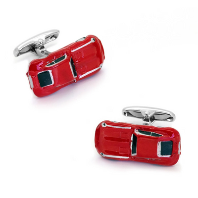 Red Jaguar Style E Type Car Cufflinks