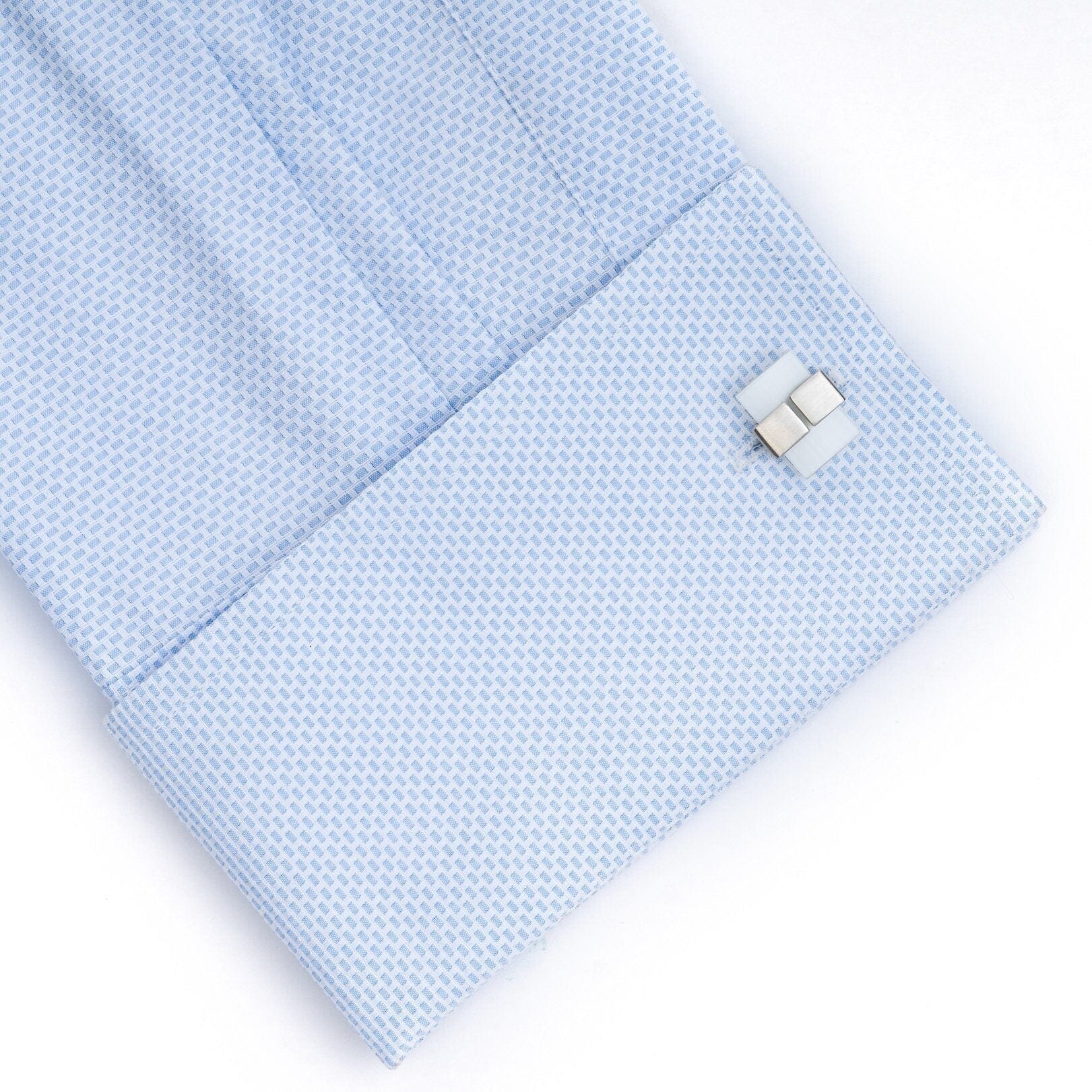 White Ice Cateye Cufflinks Classic & Modern Cufflinks Clinks Australia 