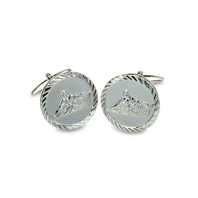 Aquarius Water Carrier Cufflinks (Round)