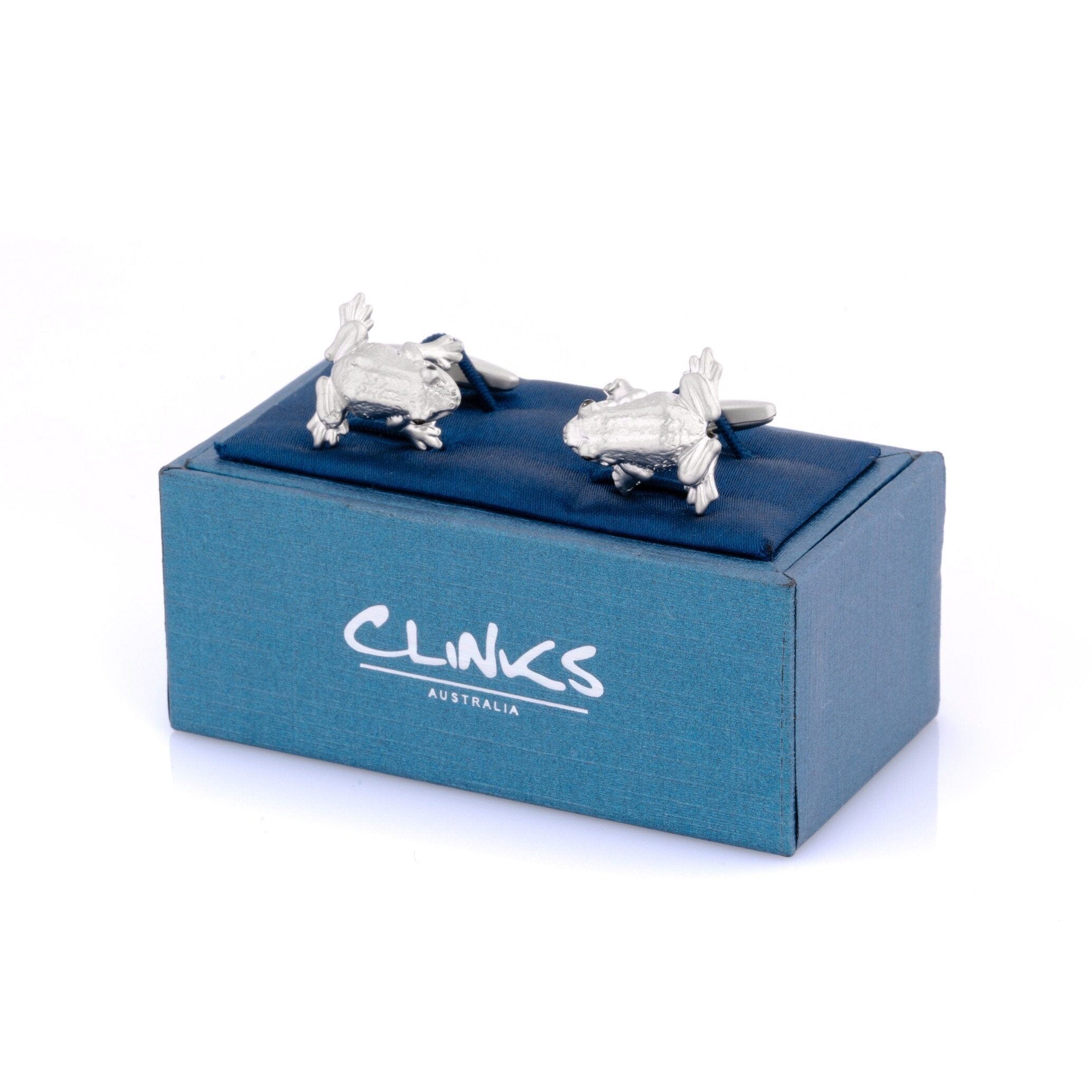Silver Frog Cufflinks Novelty Cufflinks Clinks Australia 