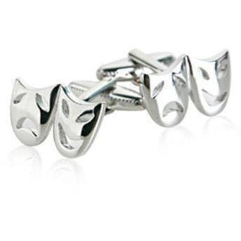 Silver Mask Cufflinks Novelty Cufflinks Clinks Australia 