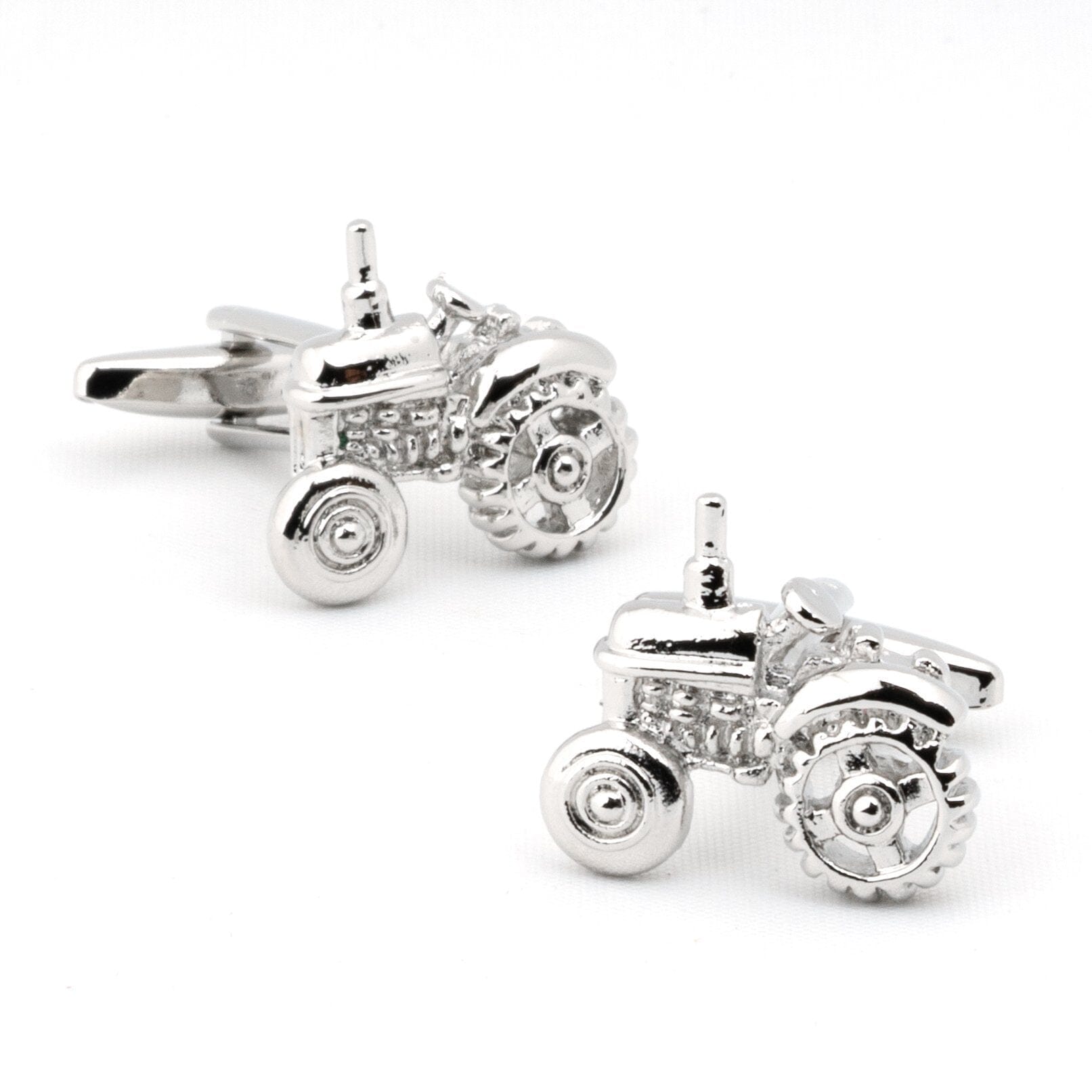 Silver Tractor Cufflinks Novelty Cufflinks Clinks Australia 