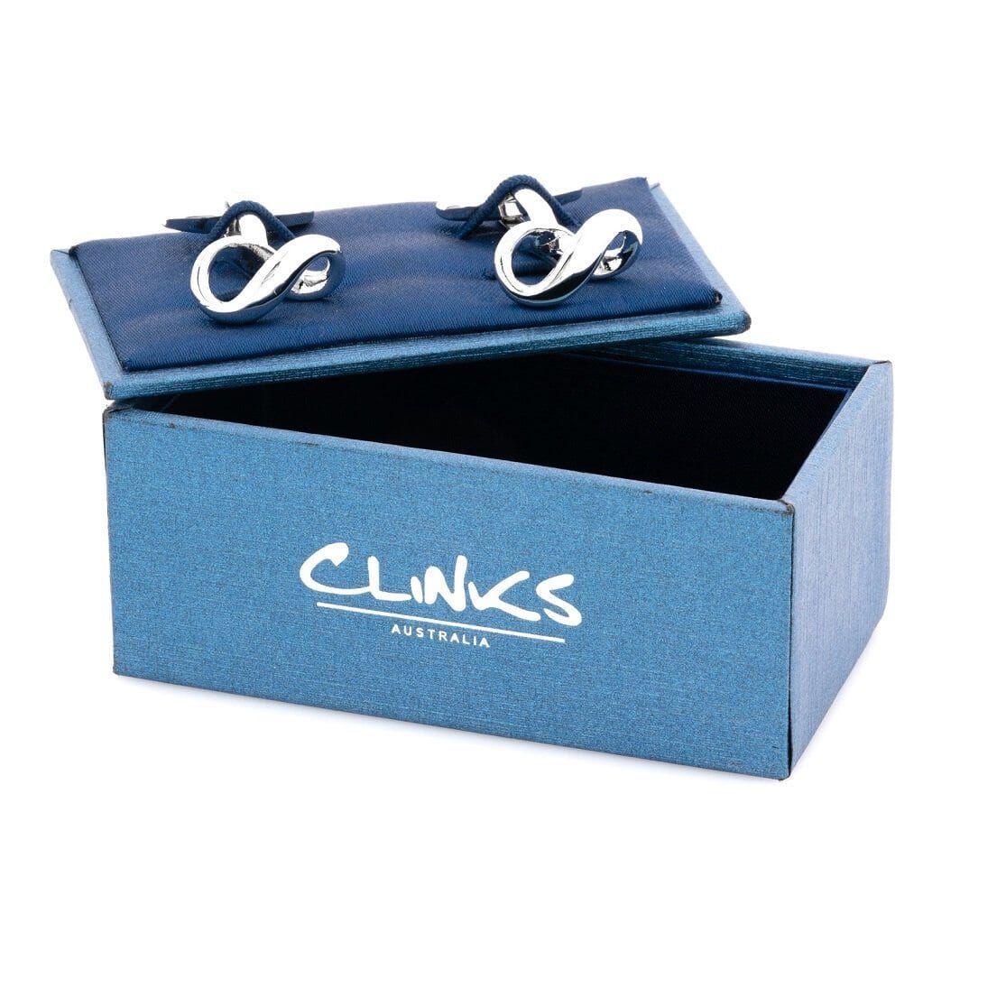 Silver Infinity Symbol Cufflinks Novelty Cufflinks Clinks Australia 