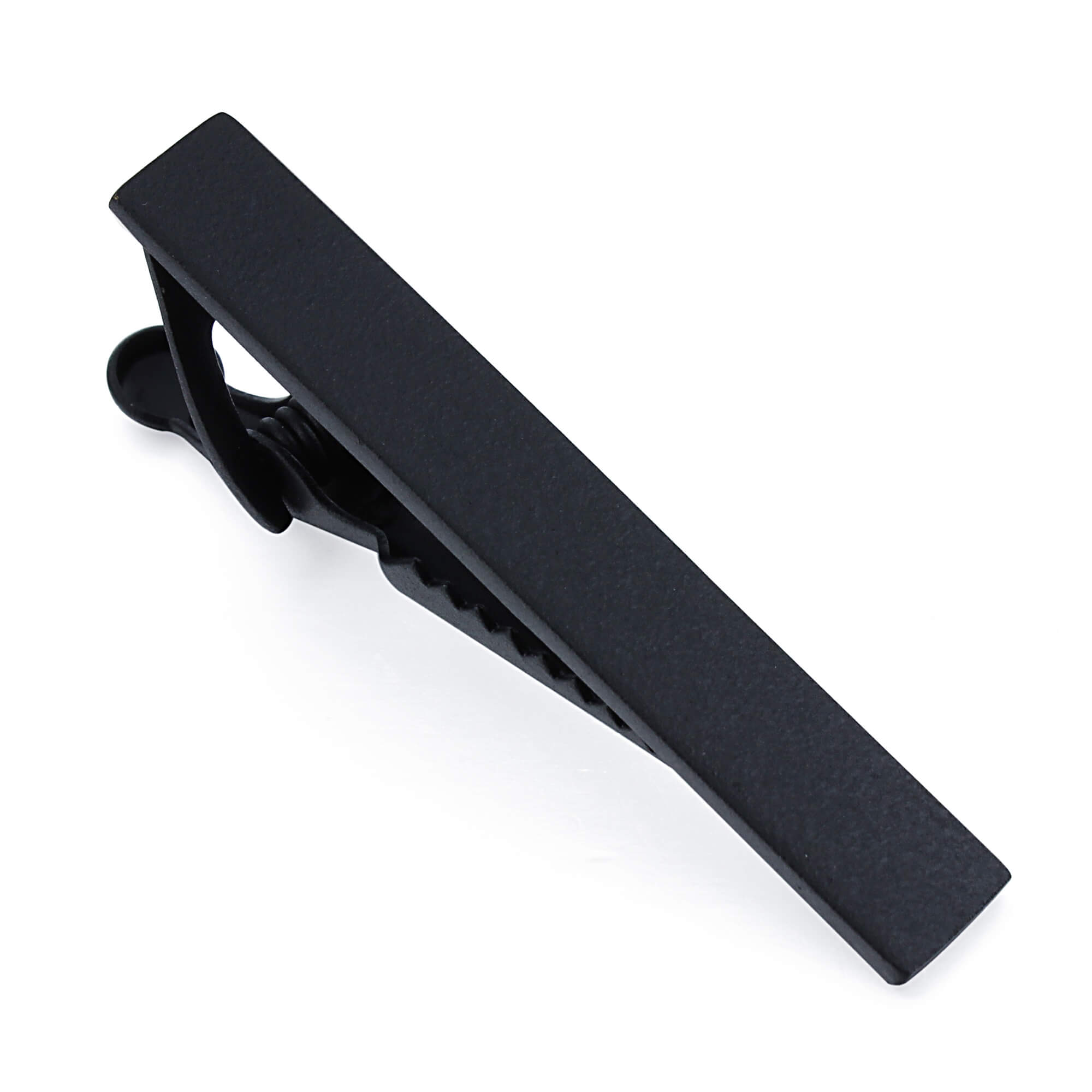 Small Shiny Black Tie Clip 40mm