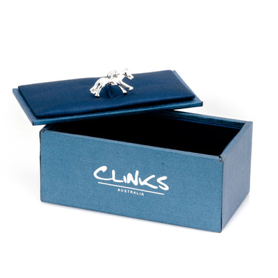 Melbourne Cup Horse Racing Silver Lapel Pin