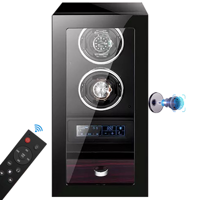 Yarra Duo Watch Winder for 2 + Drawer with Fingerprint Lock