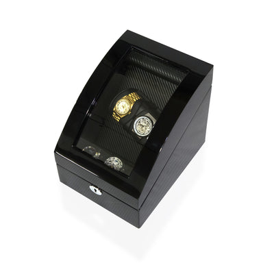 Black Watch Winder Box, 2 + 3 Watch Winder Box, Cuffed Watch Watch Winder, Clinks Australia Watch Winder Box, Black Watch Winder Box on Cuffed, Australia Watch Winder Box, Watch Winder Storage Box, Watch Winder Display Box, Watch Winder Box for 2 + 3, Watch Winder Box, Black, CW0207, Clinks.com