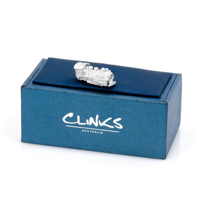 Train Lapel Pin - Silver