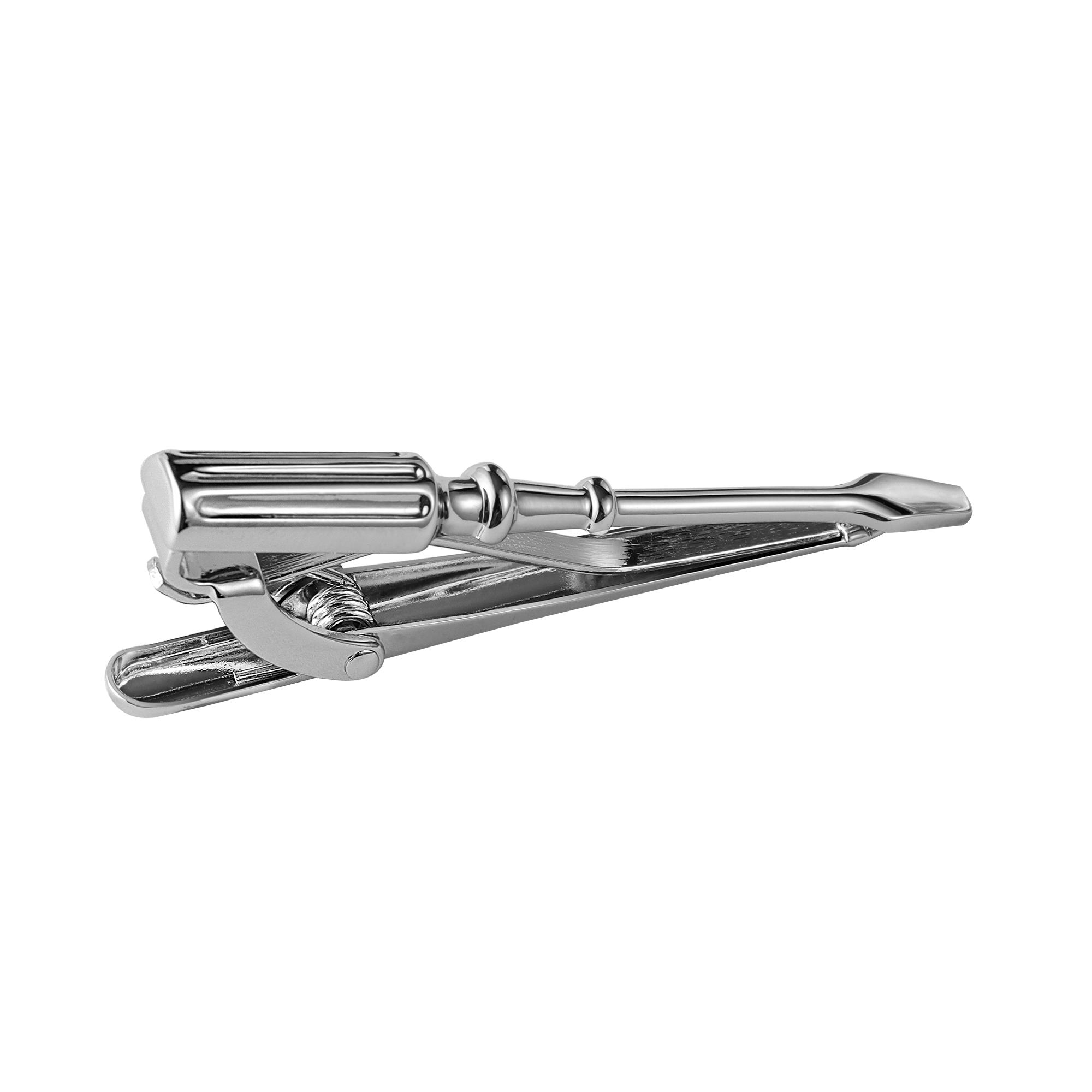 Screwdriver Tie Clip in Silver