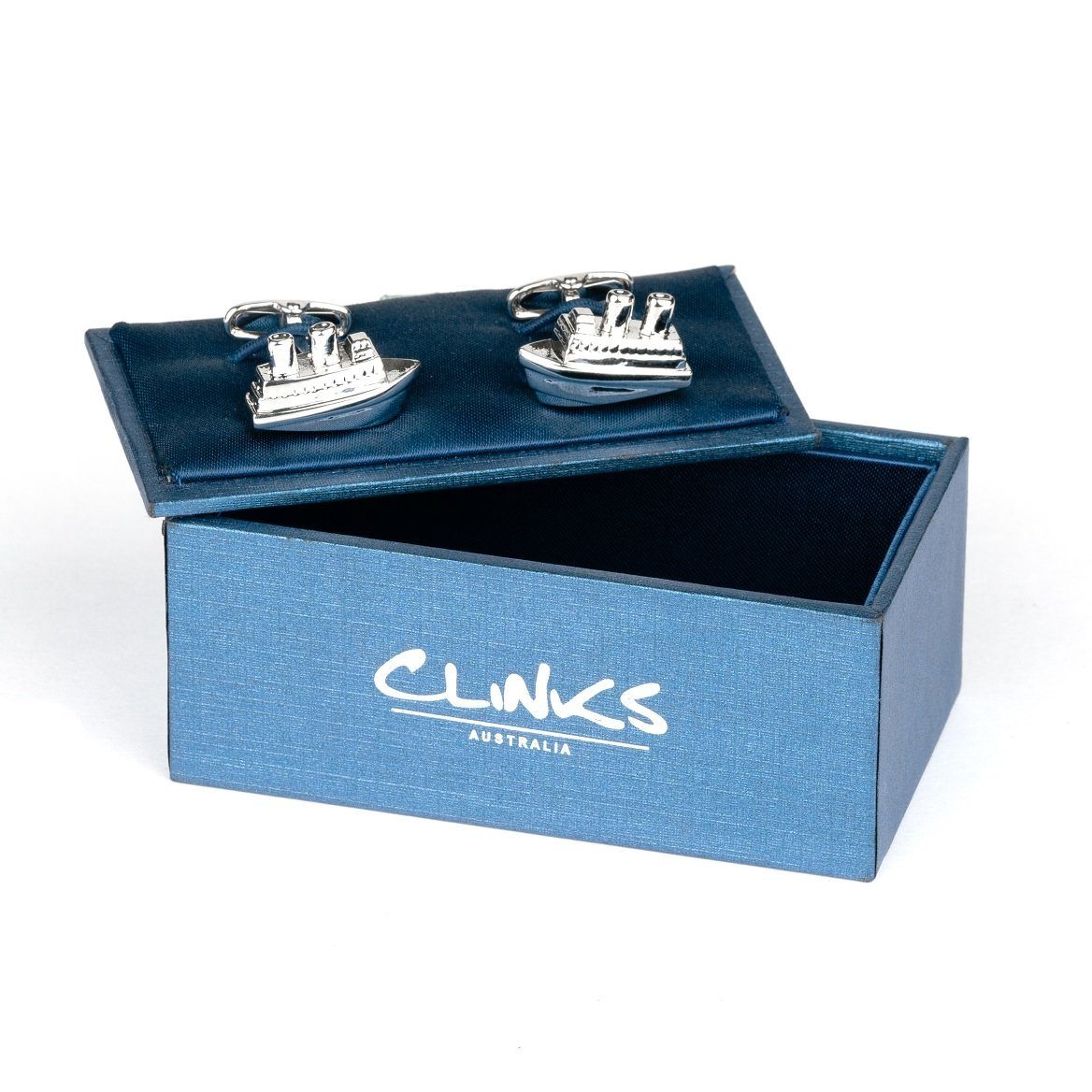 Silver Ship Cufflinks Novelty Cufflinks Clinks Australia 