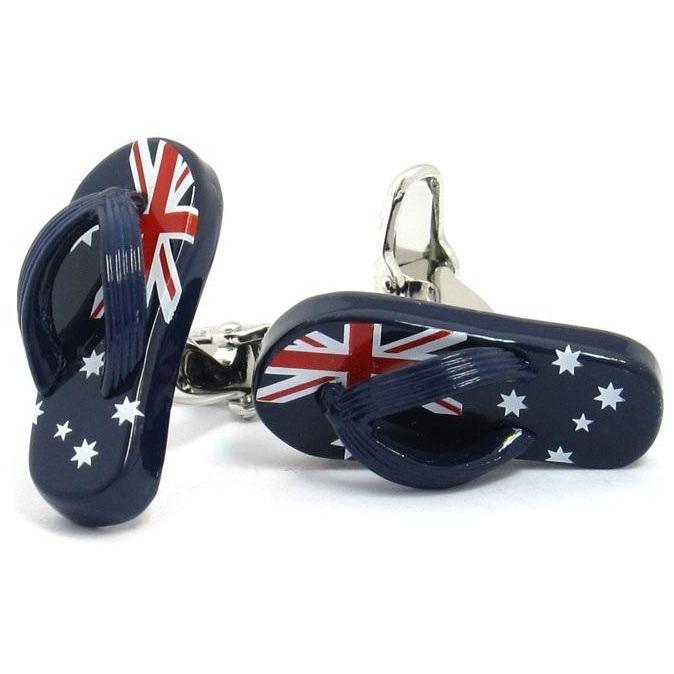 Australian Flag "Aussie" Thong Cufflinks