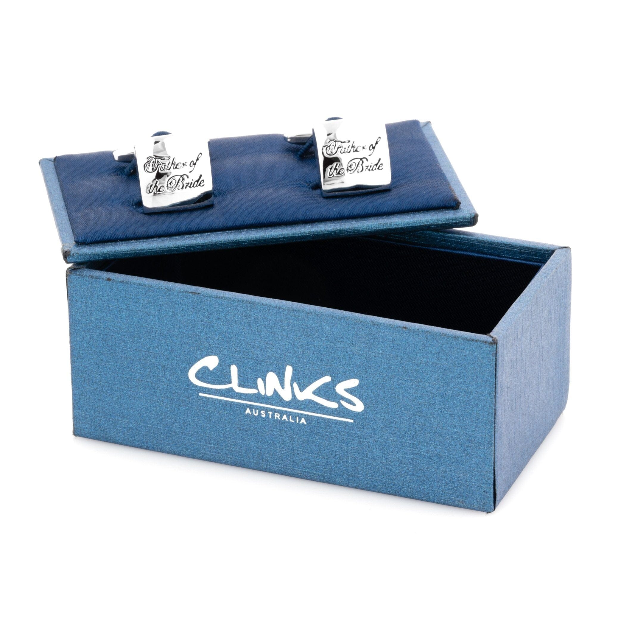Father of the Bride Curved Silver Wedding Cufflinks Wedding Cufflinks Clinks Australia 