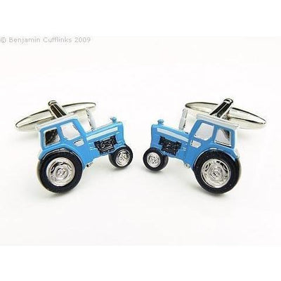 Blue Tractor Cufflinks, Novelty Cufflinks, ZBC1327, Mens Cufflinks, Cufflinks, Cuffed, Clinks, Clinks Australia