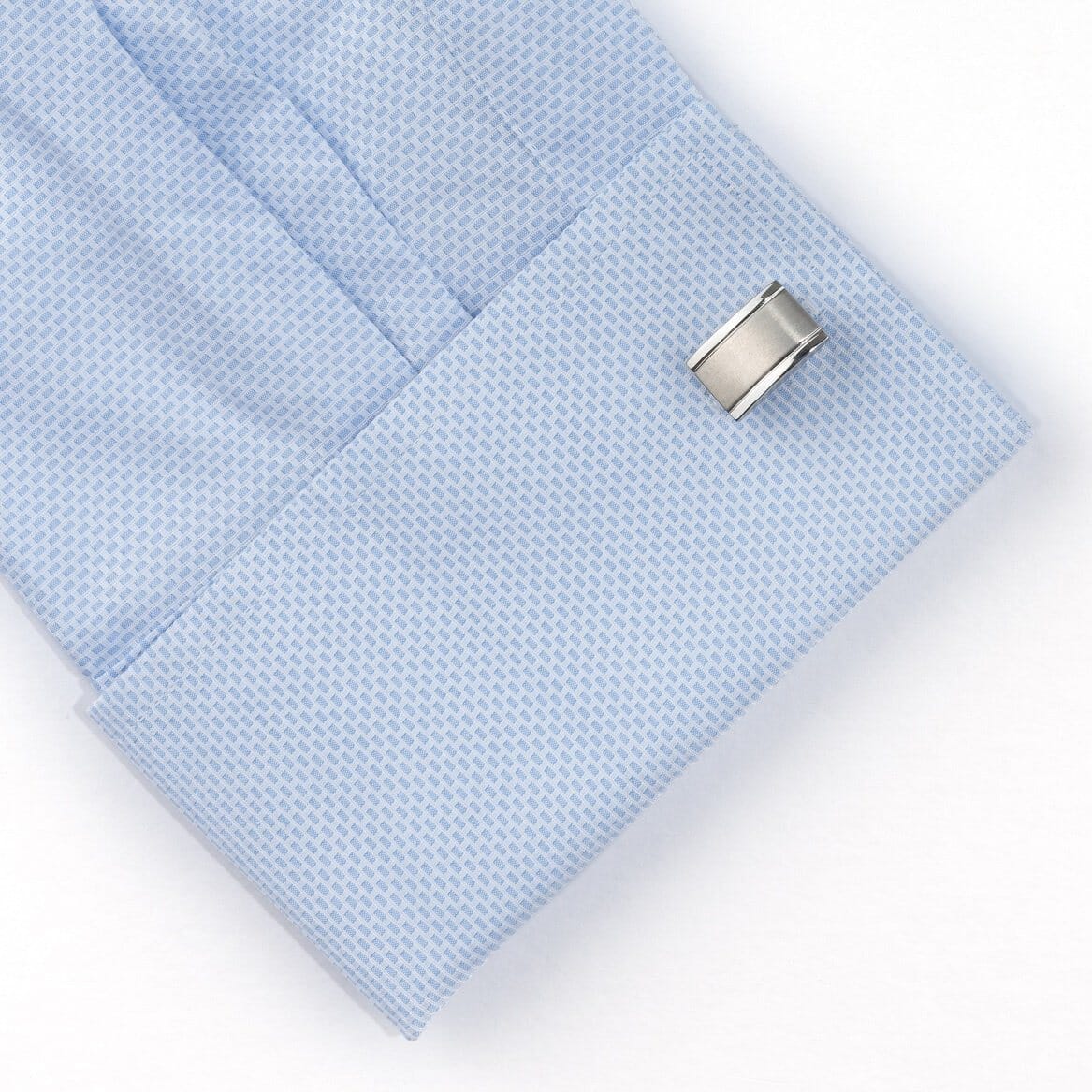 Classic Curve Silver Cufflinks Classic & Modern Cufflinks Clinks Australia 