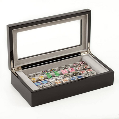 20 Pair Black Cufflink Box