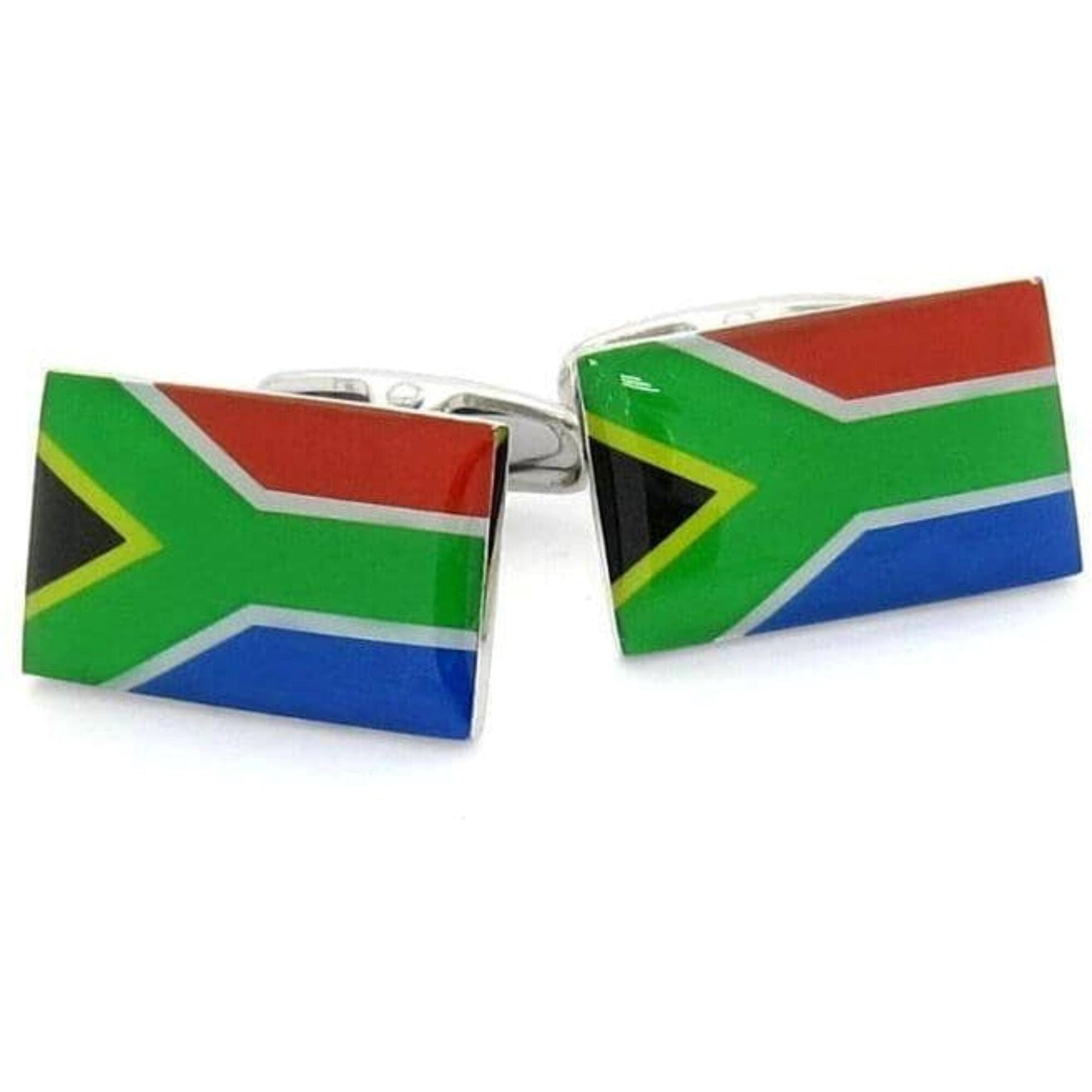 Flag of South Africa - South African Flag Cufflinks Novelty Cufflinks Clinks Australia 