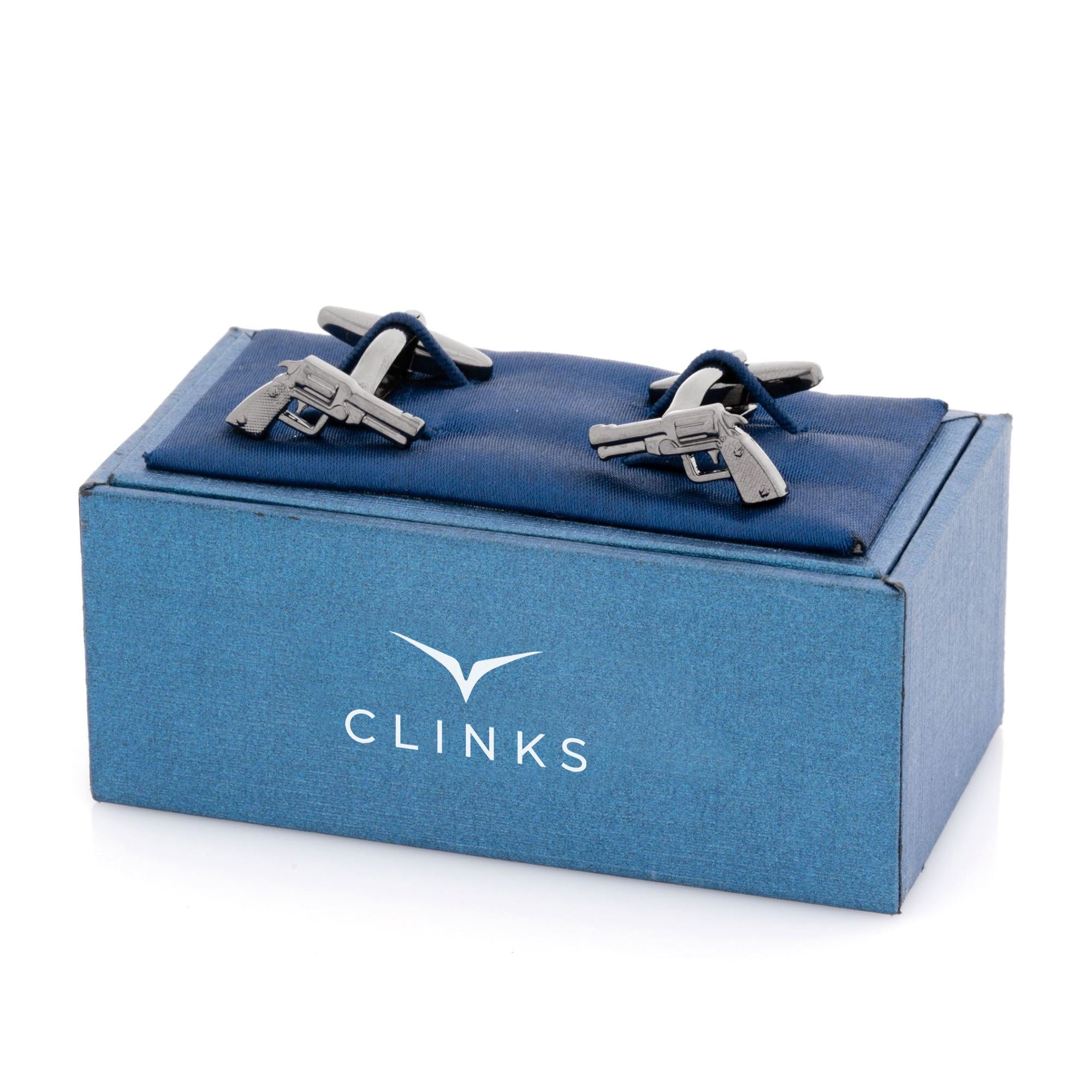 Gunmetal Revolver Gun Cufflinks Novelty Cufflinks Clinks Australia 