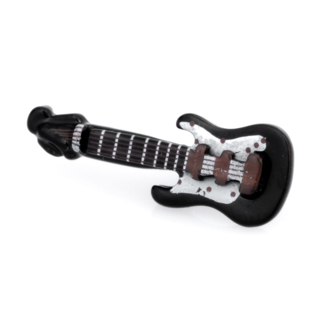 Black Electric Guitar Lapel Pin Lapel Pin Clinks 