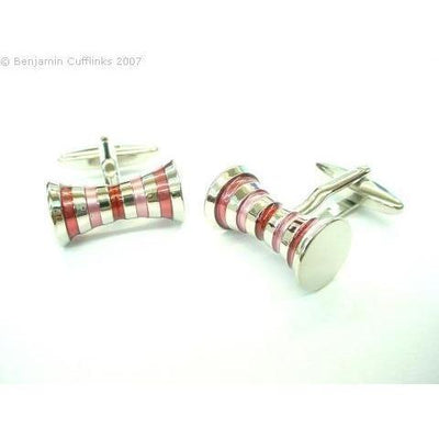Double Barrel PinkRed Cufflinks