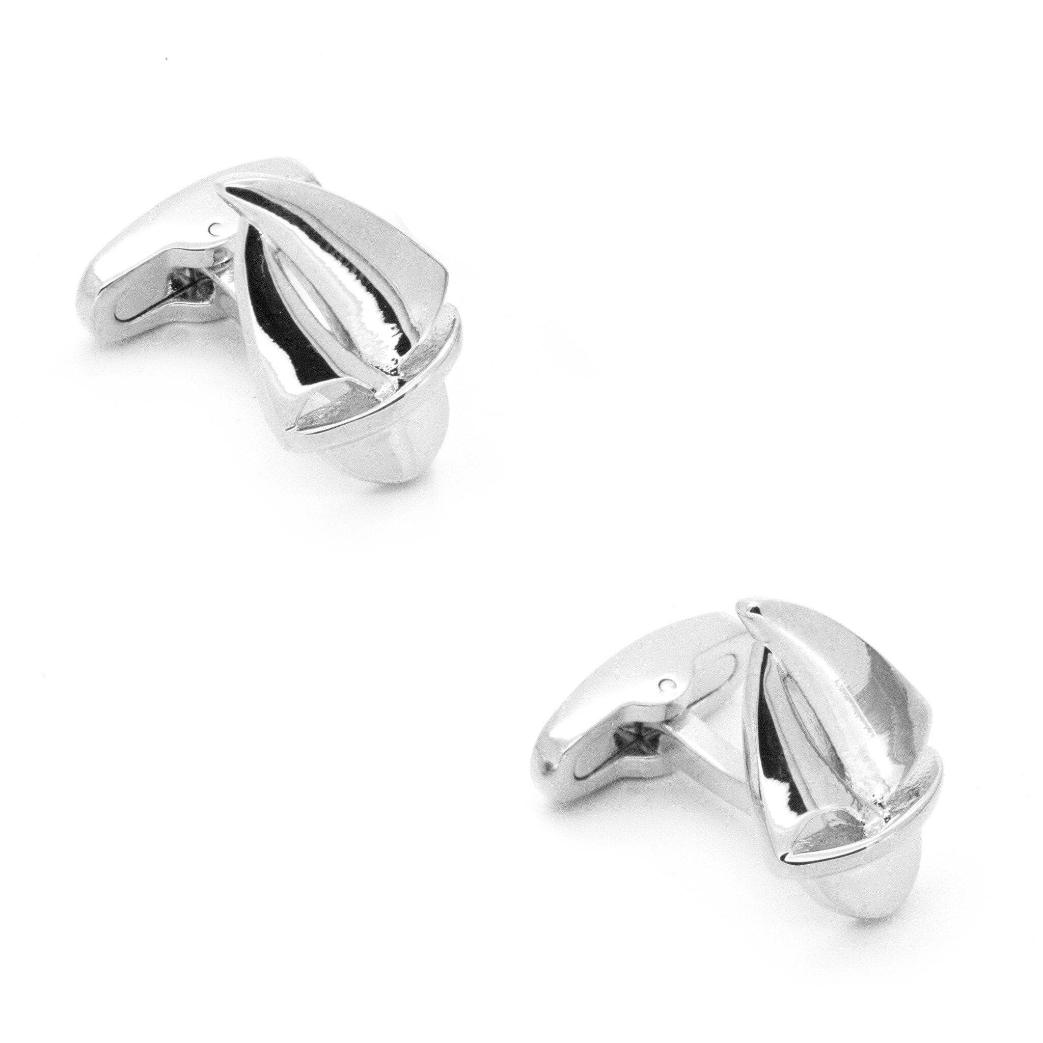 Silver Sailing Boat Yacht Cufflinks Novelty Cufflinks Clinks Australia Silver Sailing Boat Yacht Cufflinks 