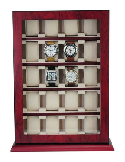 Bubinga Wooden Watch Cabinet, 20 Watch Box, Cuffed Watch Box, Clinks Australia Watch Box, Bubinga Watch Box on Cuffed, Australia Watch Cabinet, Watch Cabinet Storage Box, Watch Storage Box, Watch Cabinet Display, 20 Slots Watch Box, Watch Boxes for 20, Bubinga Wood Watch Cabinet, Wooden Watch Cabinet, Bubinga, Watch Cabinet, CB5048, Clinks, Clinks Australia, Cuffed