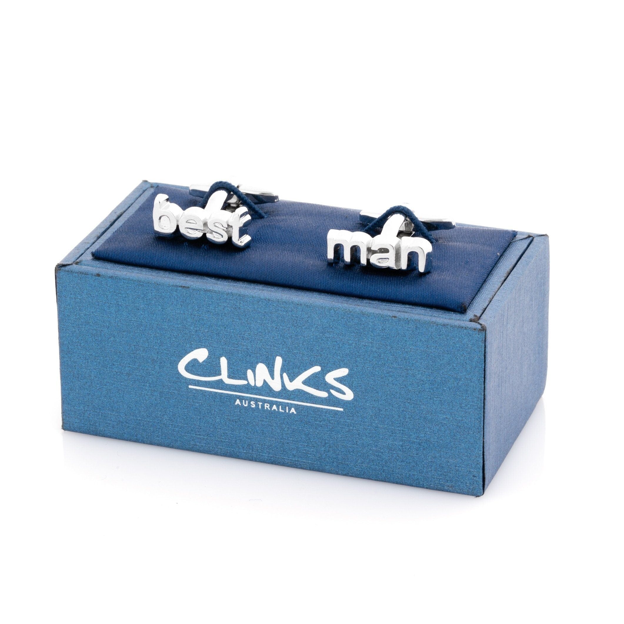 Best Man cut-out style Wedding Cufflinks Wedding Cufflinks Clinks Australia 