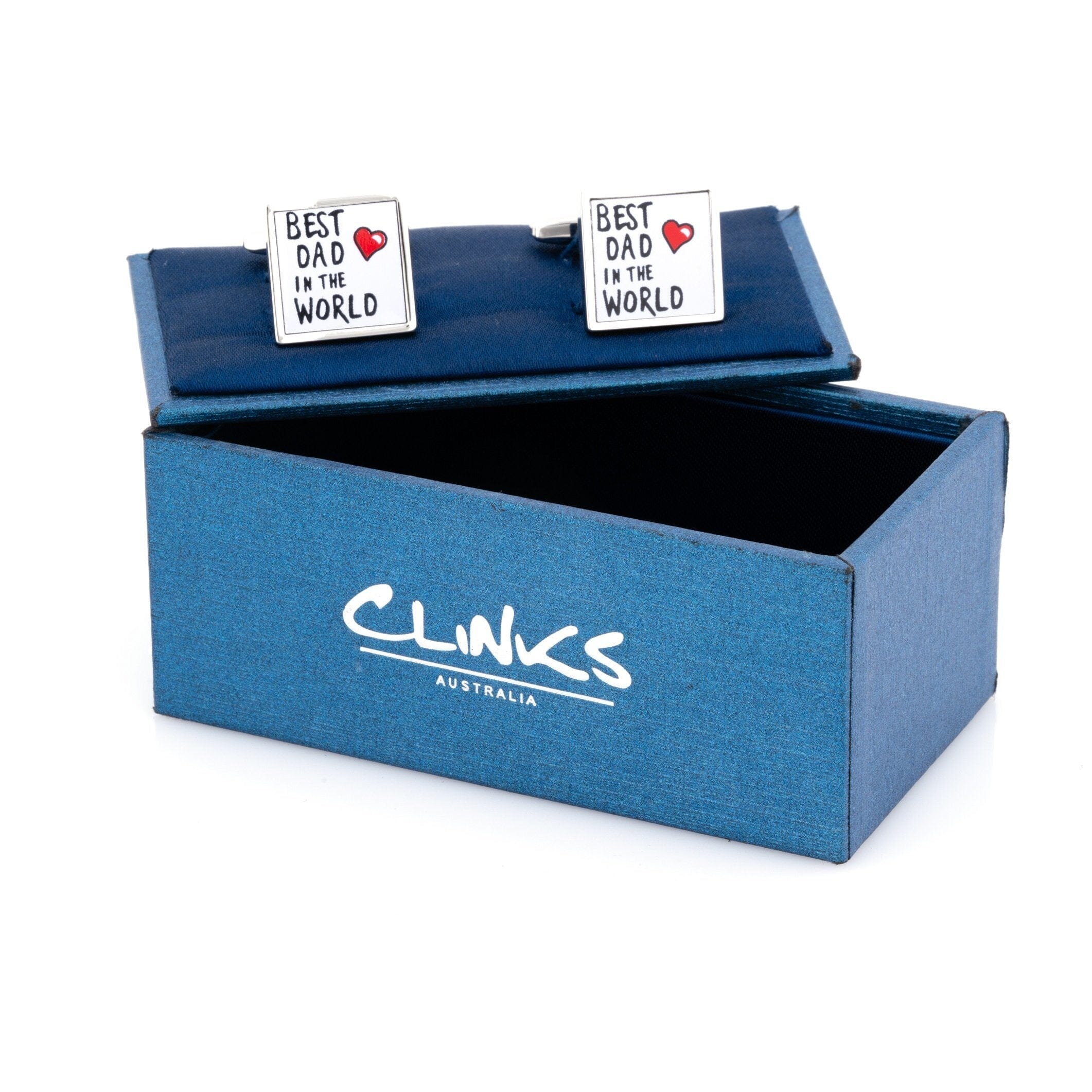 Best Dad in the World Cufflinks Novelty Cufflinks Clinks Australia 