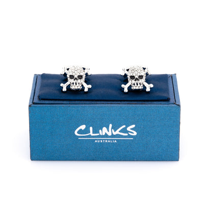 Crystal Skull Cufflinks