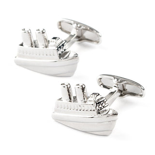 Silver Ship Cufflinks Novelty Cufflinks Clinks Australia 