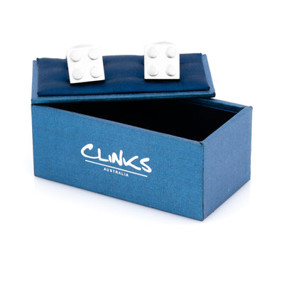 Silver Square Building Block Cufflinks