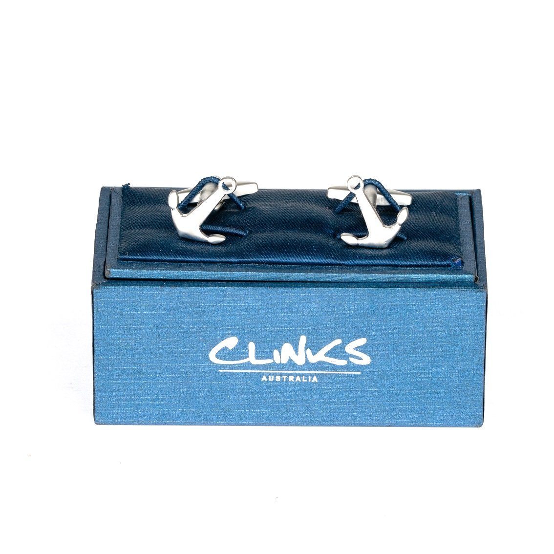 Silver Anchor Cufflinks Novelty Cufflinks Clinks Australia 