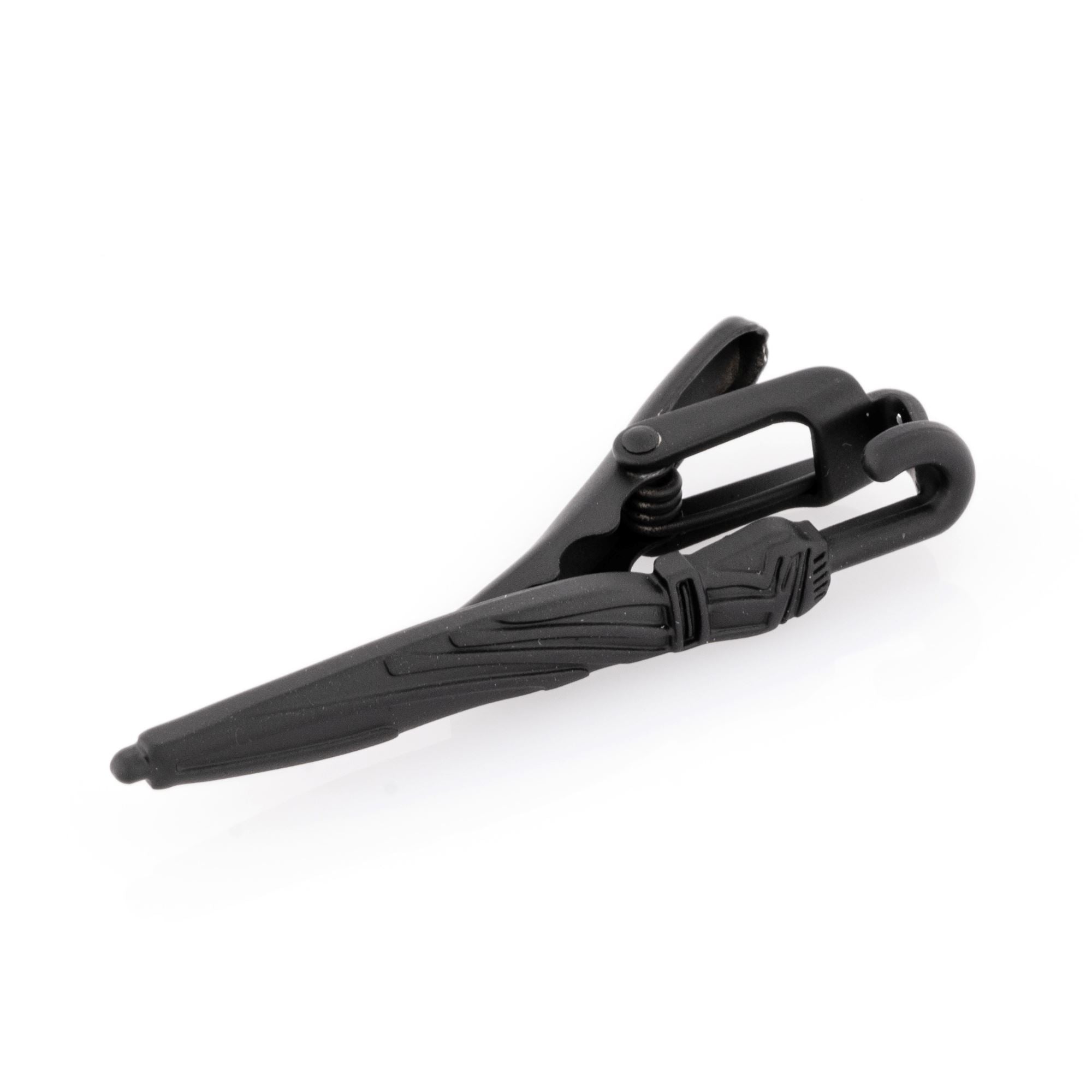 Matte Black Umbrella Tie Clip Tie Clips Clinks Matte Black Umbrella Tie Clip 