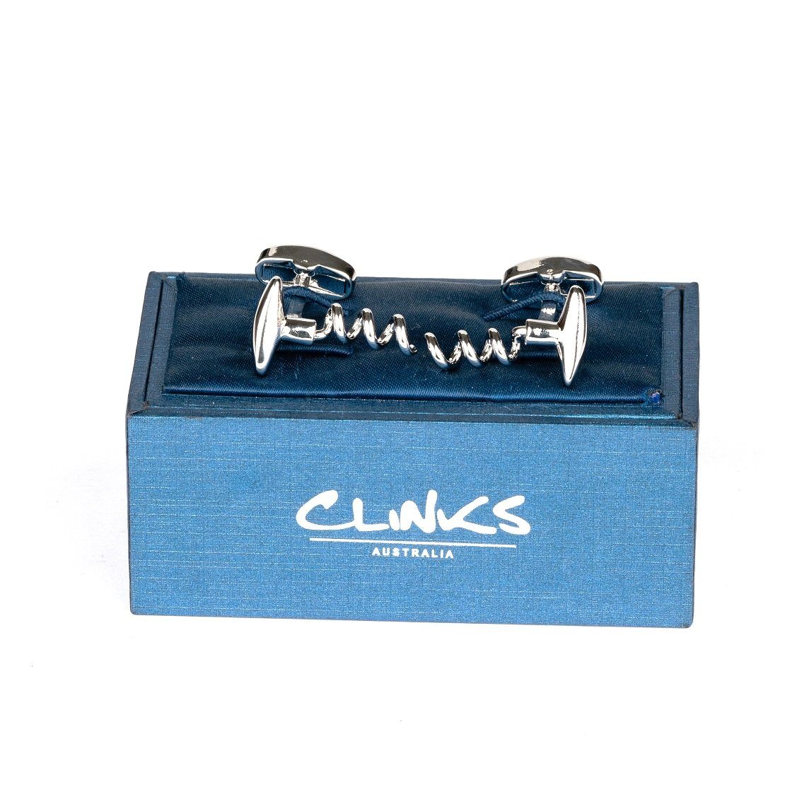 Corkscrew Wine Cufflinks Novelty Cufflinks Clinks Australia 