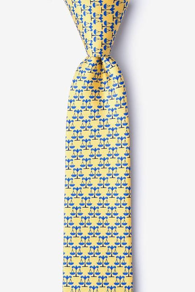 Scales Of Justice Skinny Tie