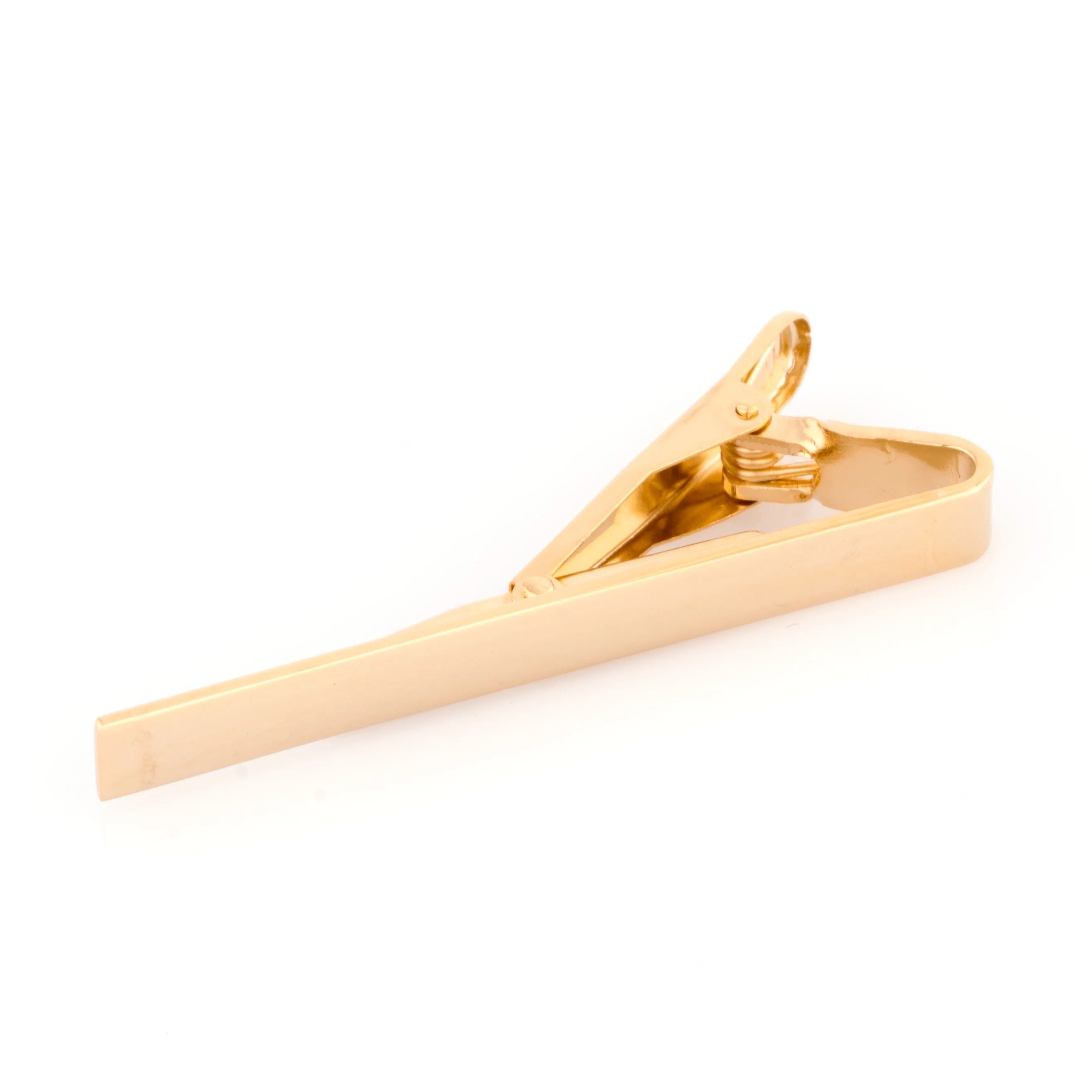 Shiny Gold Tie Clip 55mm Tie Clips Clinks Australia 